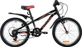Детский велосипед Novatrack Prime 20 (черный/красный, 2019)