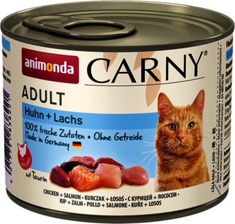 Консервированный корм для кошек Animonda Carny Adult с курицей и лососем 200 г