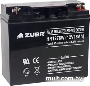 Аккумулятор для ИБП Zubr HR 1276 W (12 В/18 А·ч)