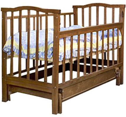 Детская кроватка Агат Золушка 4 (шоколад)