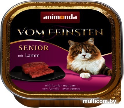 Консервированный корм для кошек Animonda Vom Feinsten Senior с ягненком 100 г