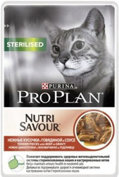 Корм для кошек Pro Plan Sterilised с говядиной 0.085 кг