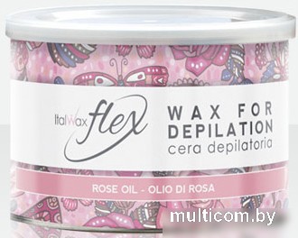 Воск ItalWax Flex Кремовая роза в банке (400 мл)