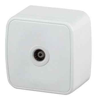 Розетка телевизионная Intro 3-301-01 одинарная (White)