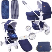 Универсальная коляска Lorelli Aster (2 в 1, синий)
