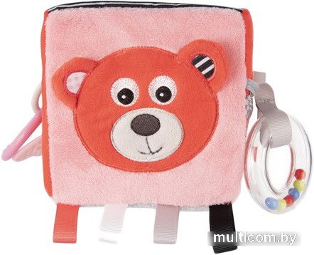 Развивающая игрушка Canpol Soft Sensory Cube Bears 68/073 (оранжевый)
