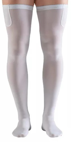 Чулки компрессионные Venoteks 1А212 1 кл.к. со вставкой (L, белый)