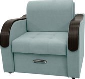 Кресло Сириус Лидер-1 НПБ 105x110 (Eva 25 велюр светло-зеленый)