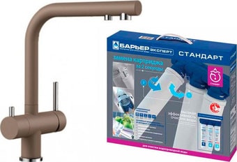 Смеситель Blanco Fontas II Silgranit (мускат) + фильтр для воды BWT-Барьер