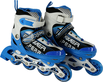 Роликовые коньки Cosmoride Aqua (р. 27-30, белый/синий)