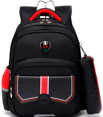 Школьный рюкзак Sun Eight SE-22005 (черный/красный)