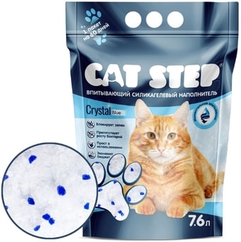 Наполнитель Cat Step Crystal Blue 7.6 л