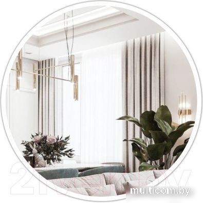 Зеркало eMZe D80 с УФ-окантовкой UV.80.80.AUR (золото)