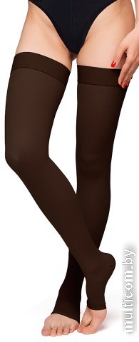 Чулки компрессионные Польза 4001 выше колена 1 кл.к. (р.4 (L), рост1, черный)