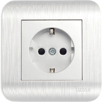 Розетка Luxar Deco 10.025.03 (серебристый)