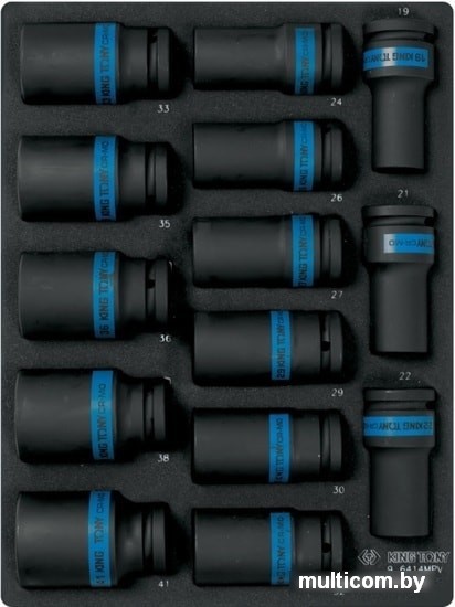 Набор головок слесарных King Tony 9-6414MPV