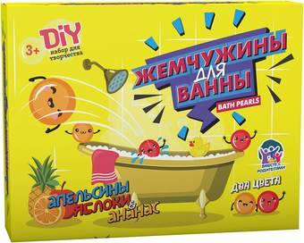 Набор для опытов Инновации для детей Жемчужины для ванны. Апельсины яблоки ананас 755