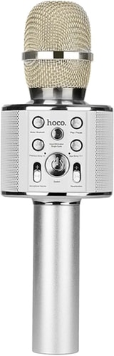 Микрофон Hoco BK3 (серебристый)