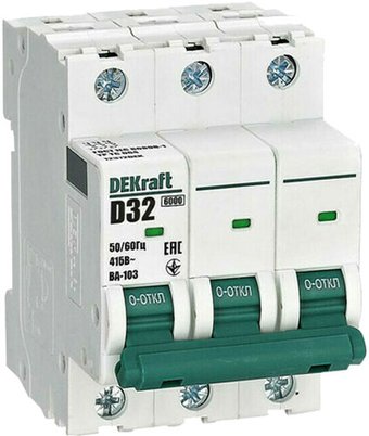 Выключатель автоматический DEKraft 12372DEK