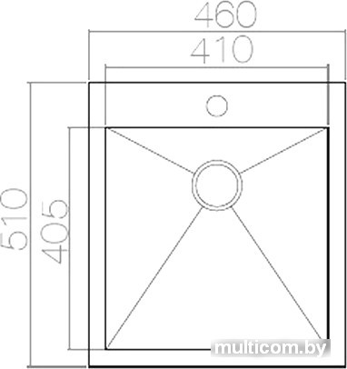 Кухонная мойка Asil AS 217 (матовая, 1.2 мм)