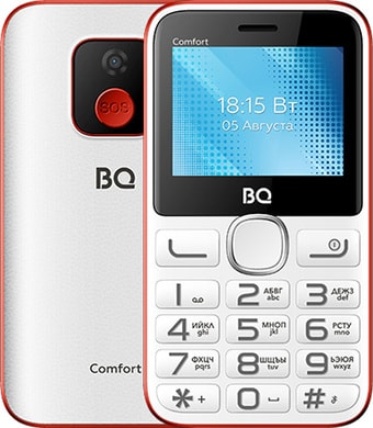 Мобильный телефон BQ-Mobile BQ-2301 Comfort (белый/красный)