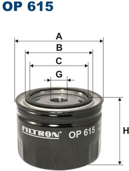 Масляный фильтр Filtron OP 615