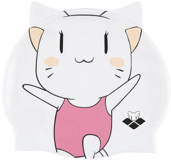 Шапочка для плавания ARENA Friends Kids Silicone Cap 003803 910 (белый/розовый)