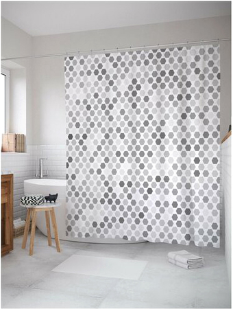 Шторка-занавеска для ванны JoyArty Фигурные изменения sc_20883