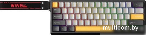 Клавиатура AULA WIN60HE Max (черный/серый/оранжевый, Wing Chun)