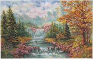 Набор для вышивания Алиса Горный водопад 3-09