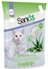 Наполнитель для туалета Sanicat Professional Diamonds Aloe Vera 15 л