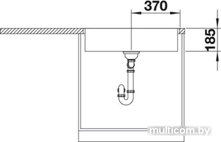Кухонная мойка Blanco Zerox 700-IF Durinox (без клапана-автомата)