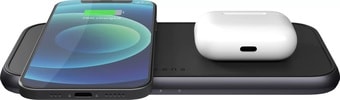 Беспроводное зарядное Zens Dual Aluminium Wireless Charger ZEDC10B/00 (черный)