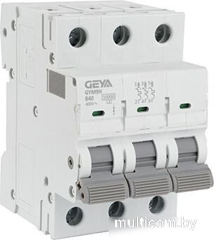 Выключатель автоматический GEYA GYM9H-3P-40B 3P 40A B 10kA 3M GYM9H3P40B