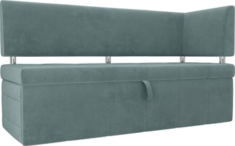 Угловой диван Mebelico Стоун 107266 (левый, велюр, бирюзовый)