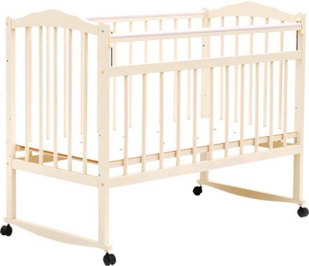 Детская кроватка Bambini 01 (слоновая кость)