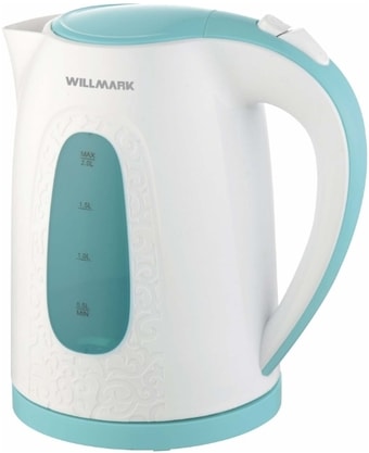 Электрочайник Willmark WEK-2009P (белый/бирюзовый)