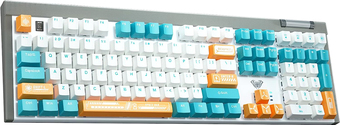 Клавиатура AULA F3050 (с темно-бирюзовыми кнопками, Blue Switch)