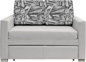 Диван Krones Афродита 195x120 (велюр светло-серый/рисунок темно-серый)