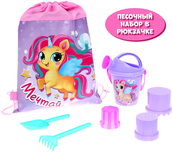 Набор игрушек для песочницы Соломон Мечтательный пони 7611889