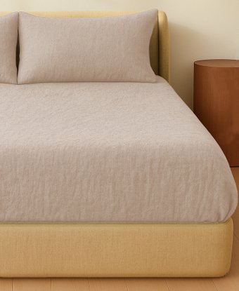 Постельное белье Sima-Land Linen collection 10857014 (бежевый)