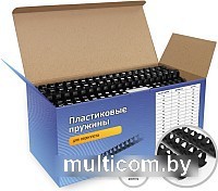 Пластиковая пружина для переплета Гелеос BCA4-32B 32 мм 50 шт (черный)