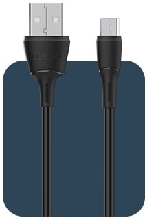 Кабель Celebrat FLY-2 Micro USB (1 м, черный)