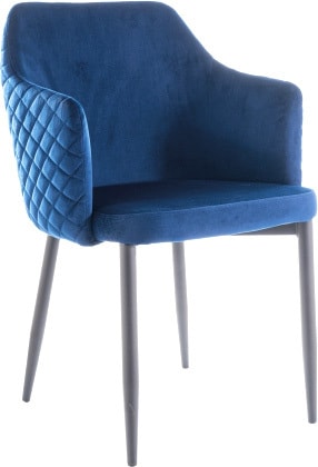 Стул с подлокотниками Signal Astor Velvet (bluvel 86 синий)