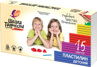 Пластилин Луч Школа творчества 29С 1764-08 (15 цв)
