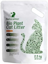 Наполнитель для туалета Naturalitter Bio Plant Cat Litter Зеленый чай 2.5кг