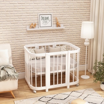 Кроватка-трансформер Dreams Smart 1521 (белый)