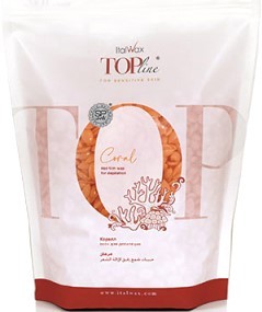 Воск ItalWax для депиляции Top Line Коралл горячий пленочный в гранулах (750 г)