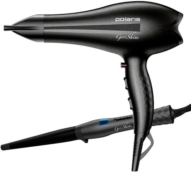 Набор фен + плойка Polaris PHD 2477ACi