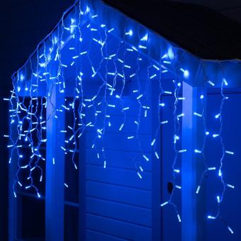 Бахрома Luazon 3x0.9 м 232 LED 5204451 (белый каучук провод, синий)